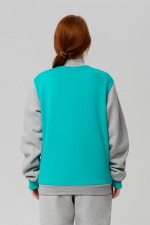 женская колледж куртка мятная