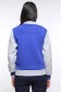 Колледж куртка женская синяя с серым   Магазин Толстовок Колледж куртки женские на кнопках классические