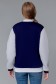 Бомбер - худи женская темно-синяя   Магазин Толстовок Колледж куртки женские на кнопках классические