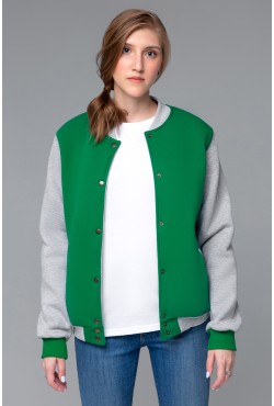 Колледж куртка зеленая подростковая