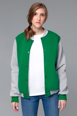 Колледж куртка зеленая подростковая