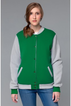 Колледж куртка зеленая женская (подростковая)