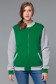  Green-Gray Bomber XS-40-Teenage    Колледж куртка зеленая подростковая 