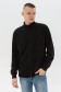  Black ZIP-Olympic sweatshirt man For summer  L-50-Unisex-(Мужской)    Мужская олимпийка черная на лето 
