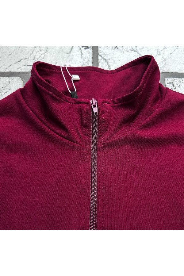 Женская бордовая олимпийка летняя   Магазин Толстовок Женские Олимпийки на лето из тонкого трикотажа 240гр/м.кв 