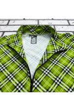 Мужская олимпийка на молнии  Тартан салатовая летняя   Магазин Толстовок Мужские Олимпийки Летние на молнии из тонкого трикотажа 240гр/м.кв