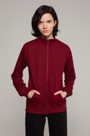 Женская бордовая олимпийка летняя