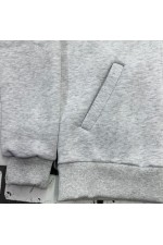 Мужская светло серая олимпийка утепленная   Магазин Толстовок Мужские Теплые Олимпийки на молнии из футера на зиму 320гр/м.кв 