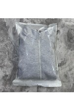 Мужская светло серая олимпийка утепленная   Магазин Толстовок Мужские Теплые Олимпийки на молнии из футера на зиму 320гр/м.кв 