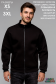  Black Olympic sweatshirt XS-44-Unisex-(Мужской)    Мужская черная олимпийка утепленная 