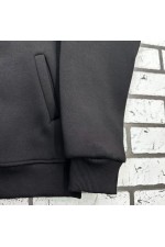 Женская черная олимпийка утепленная   Магазин Толстовок Женские Теплые Олимпийки на молнии из футера на зиму 320гр/м.кв