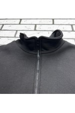 Женская черная олимпийка утепленная   Магазин Толстовок Женские Теплые Олимпийки на молнии из футера на зиму 320гр/м.кв