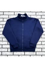 Мужская темно-синяя олимпийка утепленная   Магазин Толстовок Мужские Теплые Олимпийки на молнии из футера на зиму 320гр/м.кв 