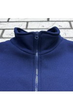 Мужская темно-синяя олимпийка утепленная   Магазин Толстовок Мужские Теплые Олимпийки на молнии из футера на зиму 320гр/м.кв 