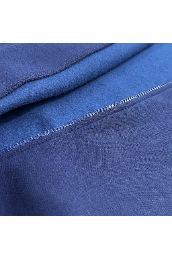 Мужская темно-синяя олимпийка утепленная   Магазин Толстовок Мужские Теплые Олимпийки на молнии из футера на зиму 320гр/м.кв 