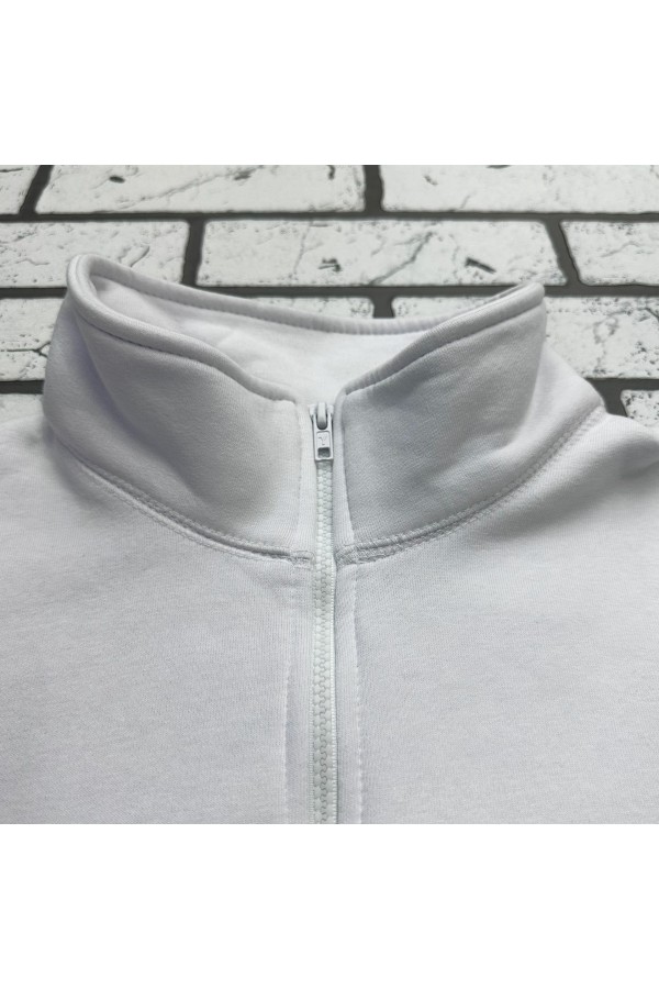 Мужская белая олимпийка   Магазин Толстовок Zip-Olympic Sweatshirt