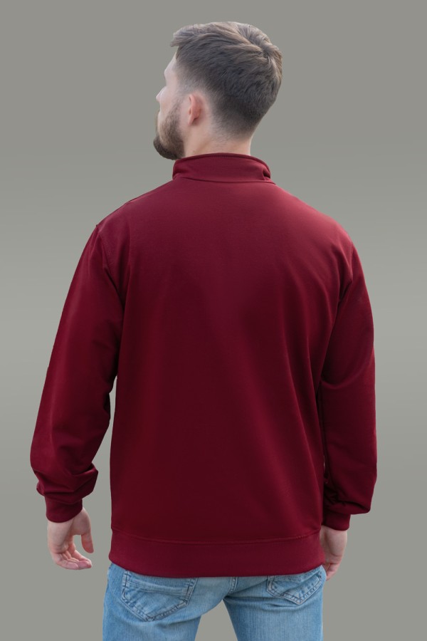 Мужская олимпийка на молнии бордовая плотная демисезонная без начеса   Магазин Толстовок Все худи толстовки свитшоты больших размеров