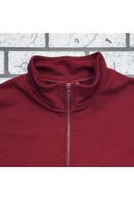 Мужская олимпийка на молнии бордовая плотная демисезонная без начеса   Магазин Толстовок Все худи толстовки свитшоты больших размеров