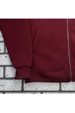 Мужская олимпийка на молнии бордовая плотная демисезонная без начеса   Магазин Толстовок Все худи толстовки свитшоты больших размеров