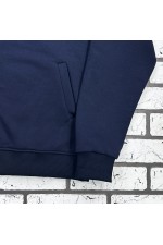 Мужская олимпийка на молнии темно-синяя плотная демисезонная без начеса   Магазин Толстовок Мужские олимпийки на демисезон из футера 3-нитка без начеса