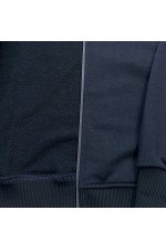 Мужская олимпийка на молнии темно-синяя плотная демисезонная без начеса   Магазин Толстовок Мужские олимпийки на демисезон из футера 3-нитка без начеса