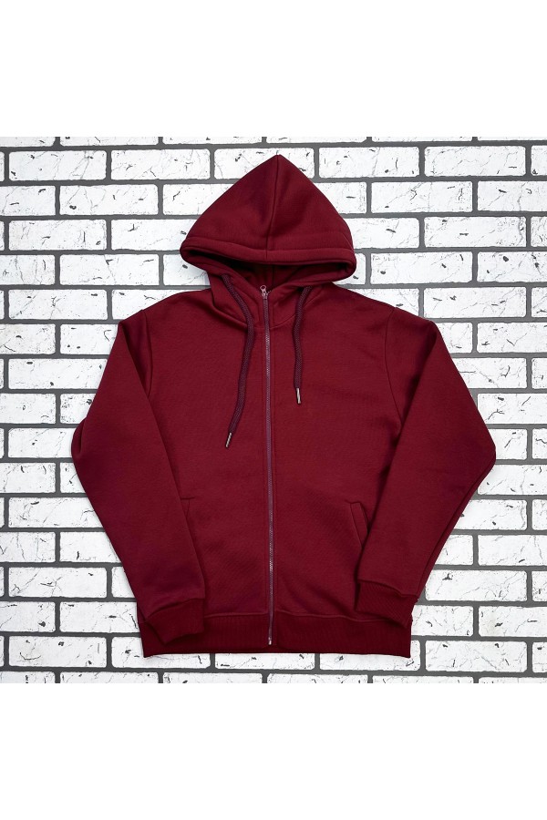 Мужская премиум бордовая худи на молнии   Магазин Толстовок Зип худи мужские премиум