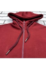 Мужская премиум бордовая худи на молнии   Магазин Толстовок Зип худи мужские премиум