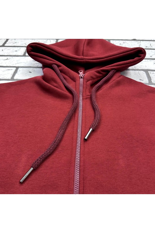 Мужская премиум бордовая худи на молнии   Магазин Толстовок Зип худи мужские премиум