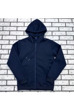 Мужская премиум темно-синяя худи на молнии   Магазин Толстовок Зип худи мужские премиум