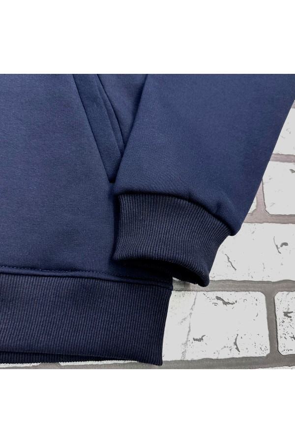 Мужская премиум темно-синяя худи на молнии   Магазин Толстовок Зип худи мужские премиум