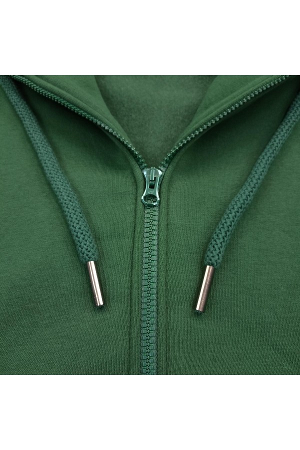 Темно-зеленая худи на молнии женская премиум   Магазин Толстовок Зип худи женское премиум