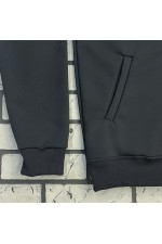 Мужская премиум графитовая худи на молнии без начеса 320 гр/м   Магазин Толстовок Premium Zip Hoodie без начеса на петле мужские