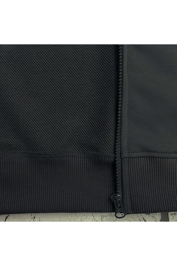 Мужская премиум графитовая худи на молнии без начеса 320 гр/м   Магазин Толстовок Premium Zip Hoodie без начеса на петле мужские