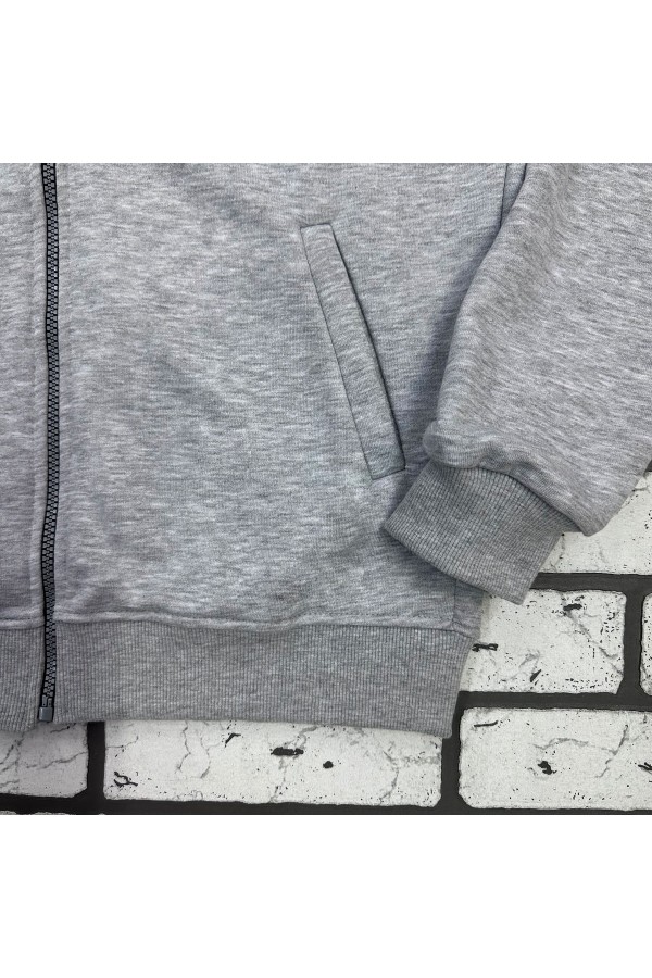 Premium Zip Hoodie без начеса на петле мужские Мужская премиум серая худи на молнии без начеса 320 гр/м 1 Мужская премиум серая худи на молнии без начеса 320 гр/м Магазин Толстовок Premium Zip Hoodie без начеса на петле мужские