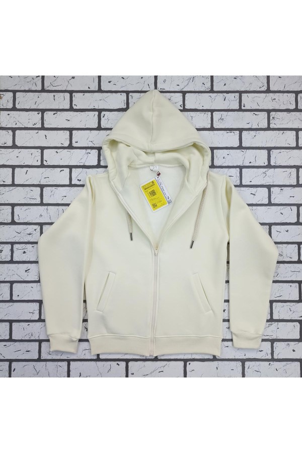 Мужская молочная премиум худи на молнии   Магазин Толстовок Зип худи мужские премиум