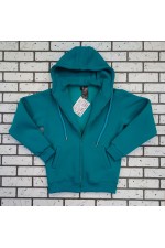 Мужская худи изумрудная премиум на молнии   Магазин Толстовок Зип худи мужские премиум