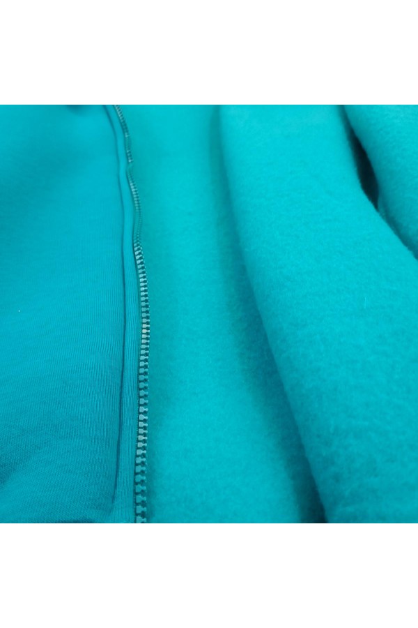 Мужская худи изумрудная премиум на молнии   Магазин Толстовок Зип худи мужские премиум