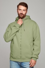  Pistachio-zip-hoodie-premium XS-44-Unisex-(Мужской)    Мужская фисташковая премиум худи на молнии 