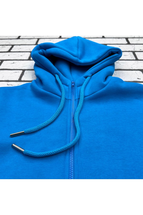 Мужская премиум Бирюзовая худи на молнии   Магазин Толстовок Зип худи мужские премиум
