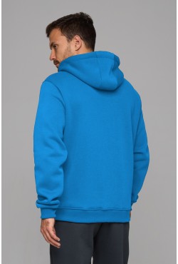 Мужская премиум Бирюзовая худи на молнии Мужская премиум Бирюзовая худи на молнии