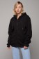  Premium black zip hoodie woman XS-38-40-Woman-(Женский)    Черная толстовка на молнии женская с капюшоном премиум 