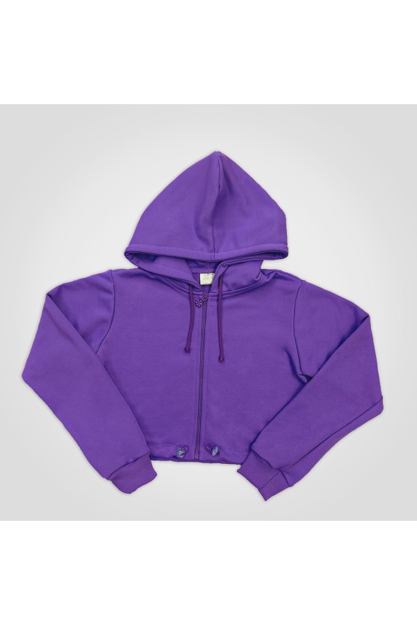  Cropp lavender zip hoodie woman S-40-42-Woman-(Женский)    Лавандовая зип худи укороченная женская с капюшоном (цвет черничный йогурт) 