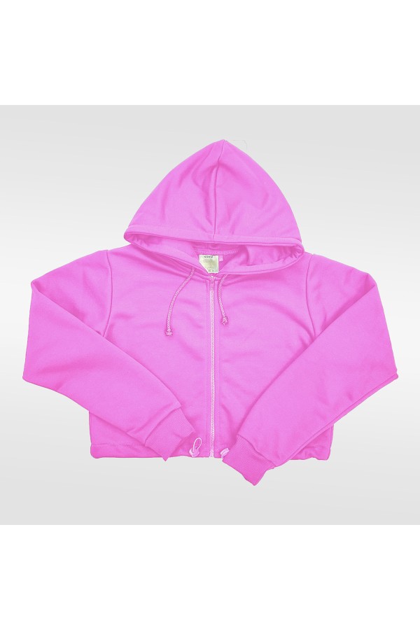  Cropp pink zip hoodie woman XS-38-40-Woman-(Женский)    Розовая зип худи укороченная женская с капюшоном 