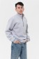 Мужской серый пуловер - свитшот с укороченной молнией теплый   Магазин Толстовок Пуловер премиум мужской | Premium pullover man