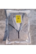 Мужской серый пуловер - свитшот с укороченной молнией теплый   Магазин Толстовок Пуловер премиум мужской | Premium pullover man