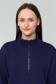 Женский темно-синий пуловер - свитшот с укороченной молнией теплый   Магазин Толстовок Пуловер премиум женский | Premium pullover woman