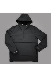 Куртка анорак мужская (unisex) водонепроницаемая из ткани softshell черная
