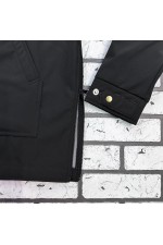 Мужская худи с короткой молнией 1/3 Куртка анорак мужская (unisex) водонепроницаемая из ткани softshell черная Магазин Толстовок Мужская худи с короткой молнией 1/3
