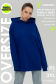  Blue color hoodie OVERSIZE unisex summer XS-44-Unisex-(Женский)    Васильковая Худи Оверсайз унисекс лето 