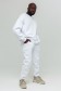 белый  утепленный костюм оверсайз мужской зимний заказать с достакой